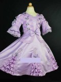 Victoriansk kjole Lilla