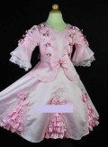 Victoriansk kjole Lyserød